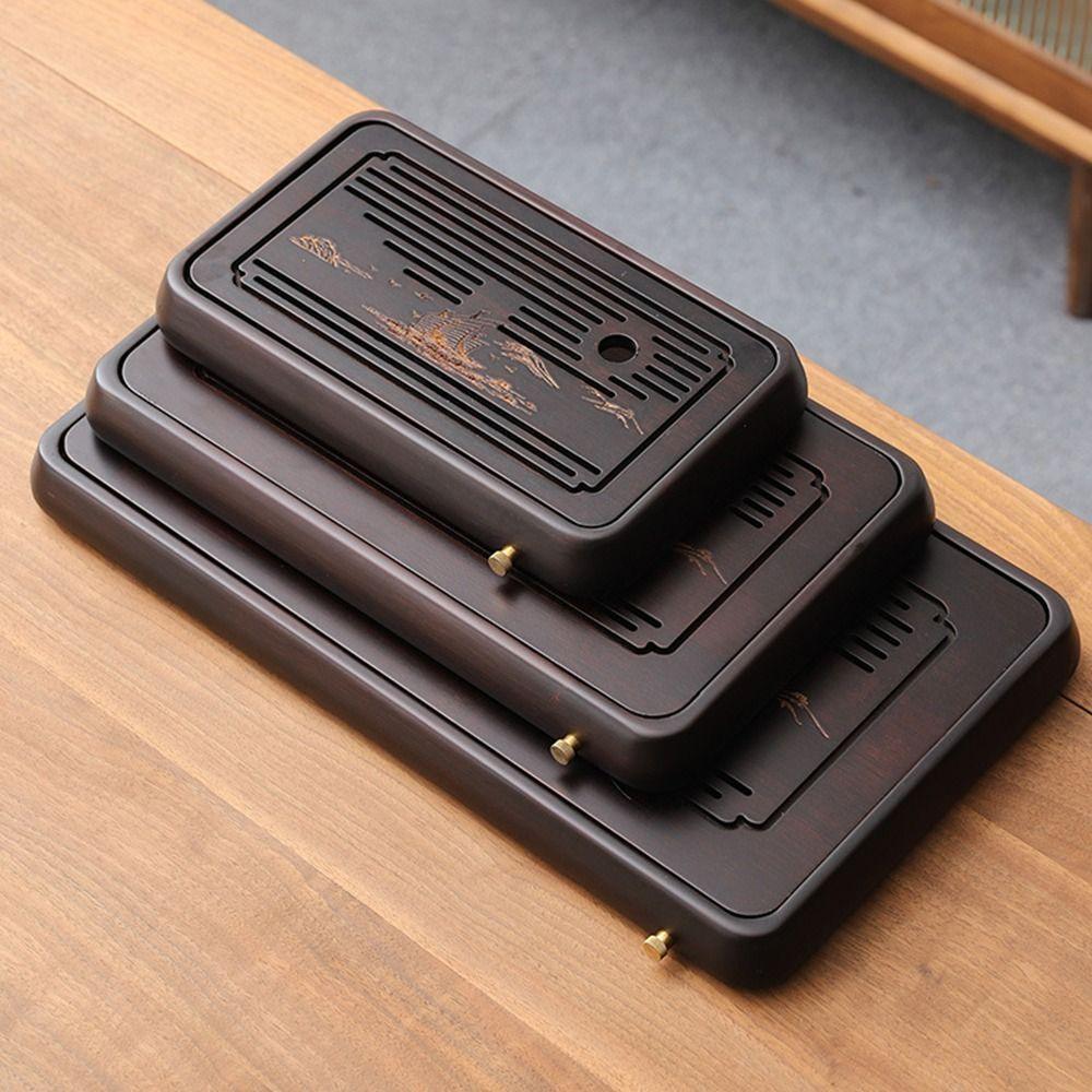 Бамбуковый чайный поднос Портативный набор для чая Кунг-фу Домашний чайный столик