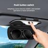 Portable Car Glasses Case, Universal Car Sun Visor Glasses Holder, Button Switch, Suitable for All Glasses Storage