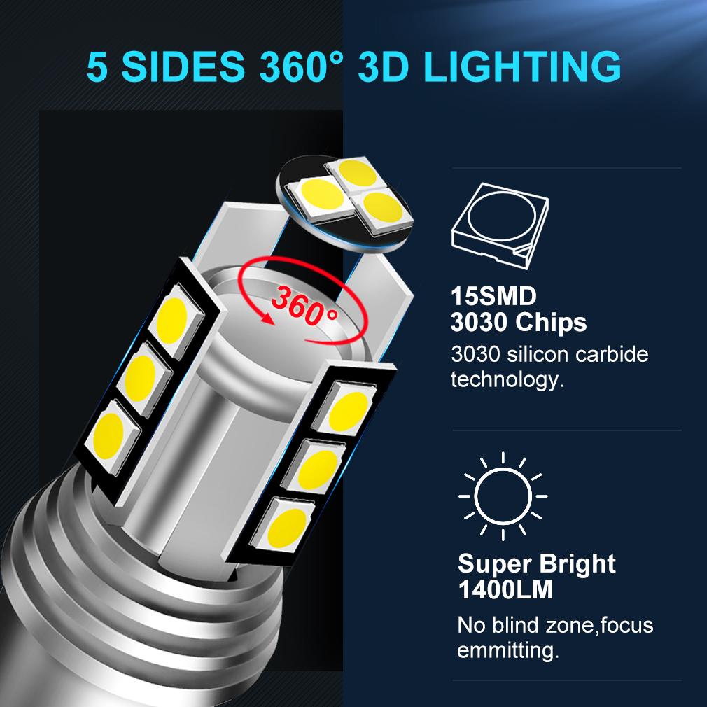 1Pc 1400LM 1157 BAY15D Led P21/5W Led Bulb P21 5W Car Signal Light Brake Reverse Parking DRL Lamp 12V Auto White Red Yellow Light Blue