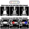 Mini Flashlight Rechargeable LED Keychain Flashlight 3-in-1 Waterproof Keychain Flashlight with Multiple Lighting Modes for Camping Daily Use