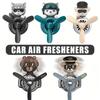 Rotating Propeller Bear Pilot Car Air Freshener - Premium Aromatherapy Diffuser with Fun Aviation Design