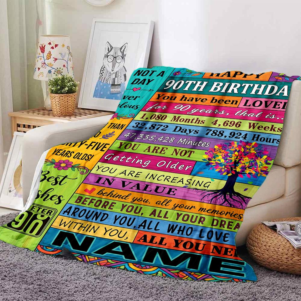 Love Comfort Heartfelt Message Daughter Lightweight Customize Your Name Durable Comfort For Sofa Couch Office Bed Picnics Four Seasons Universal Cozy