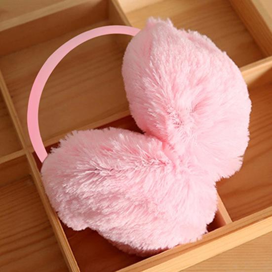 Мягкие теплые однотонные плюшевые вязаные наушники для улицы