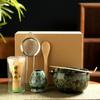 6PCS Ceramic Bamboo Japanese Matcha Tea Set Matcha Whisk Holder Matcha Making Kit  Tea Lovers