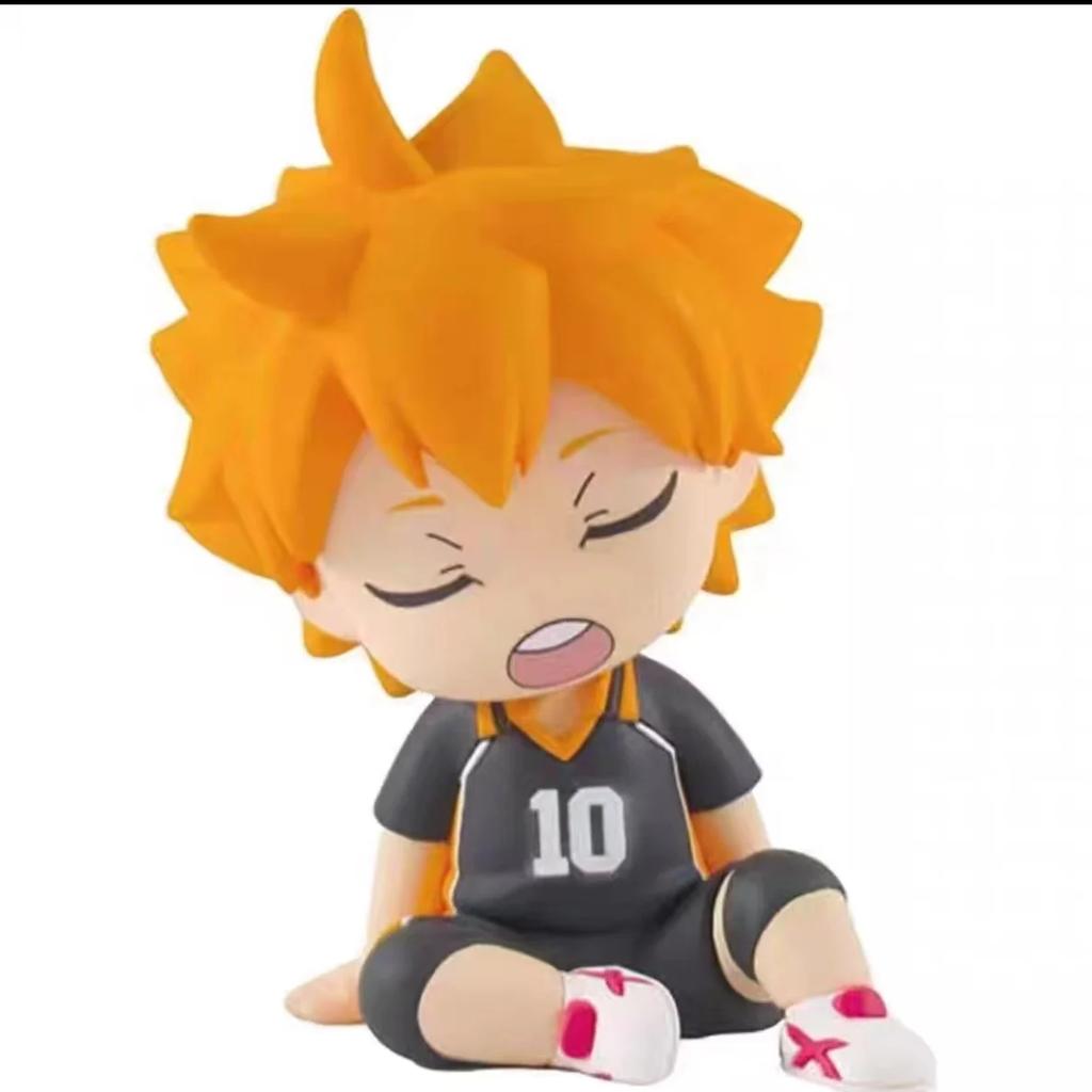 Japanese Genuine Gacha Scale Model Haikyuu Shoulder To Shoulder Sitting Figure Shoyo Hinata Tobio Kageyama Action Figure Toys