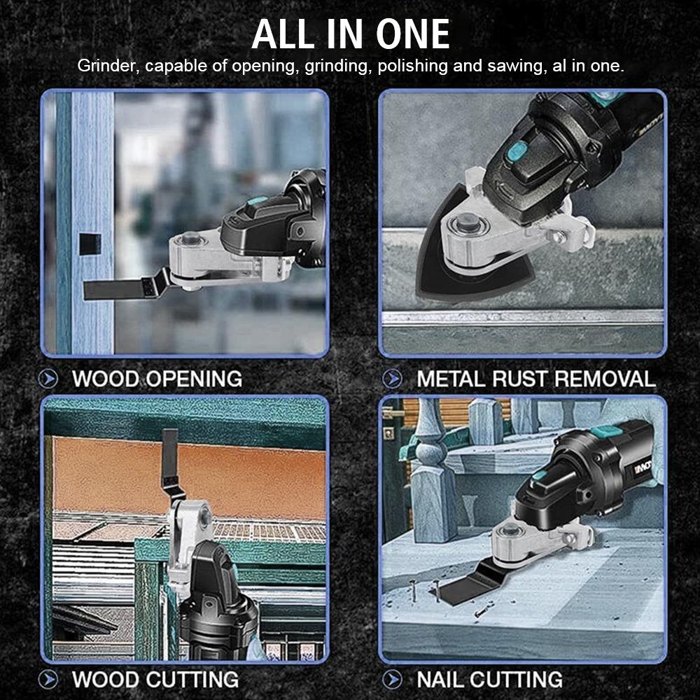 Аксессуары для преобразования угловой шлифовальной машины для поворотной пилы, полировальной машины, полировальной машины, осциллирующей универсальной головки, адаптер-конвертер