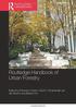 The Routledge Handbook of Urban Forestry Book