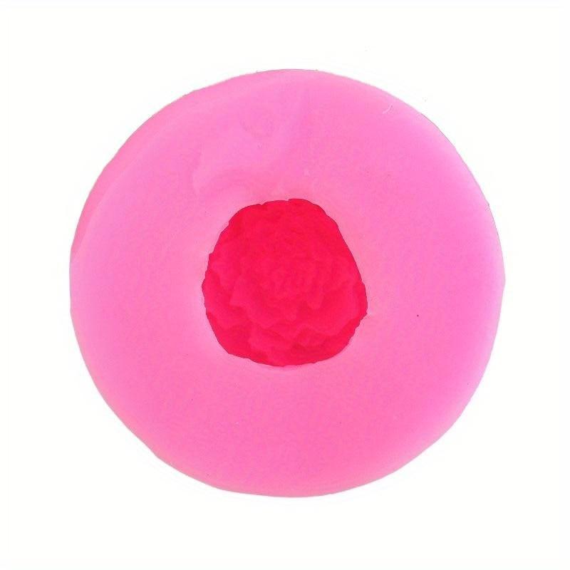 1 шт. круглая форма 3D цветок пион цветок силиконовая форма гипсовая форма для мыла «сделай сам» формы для свечей обернутое сердце цветок роза пестик форма бутона