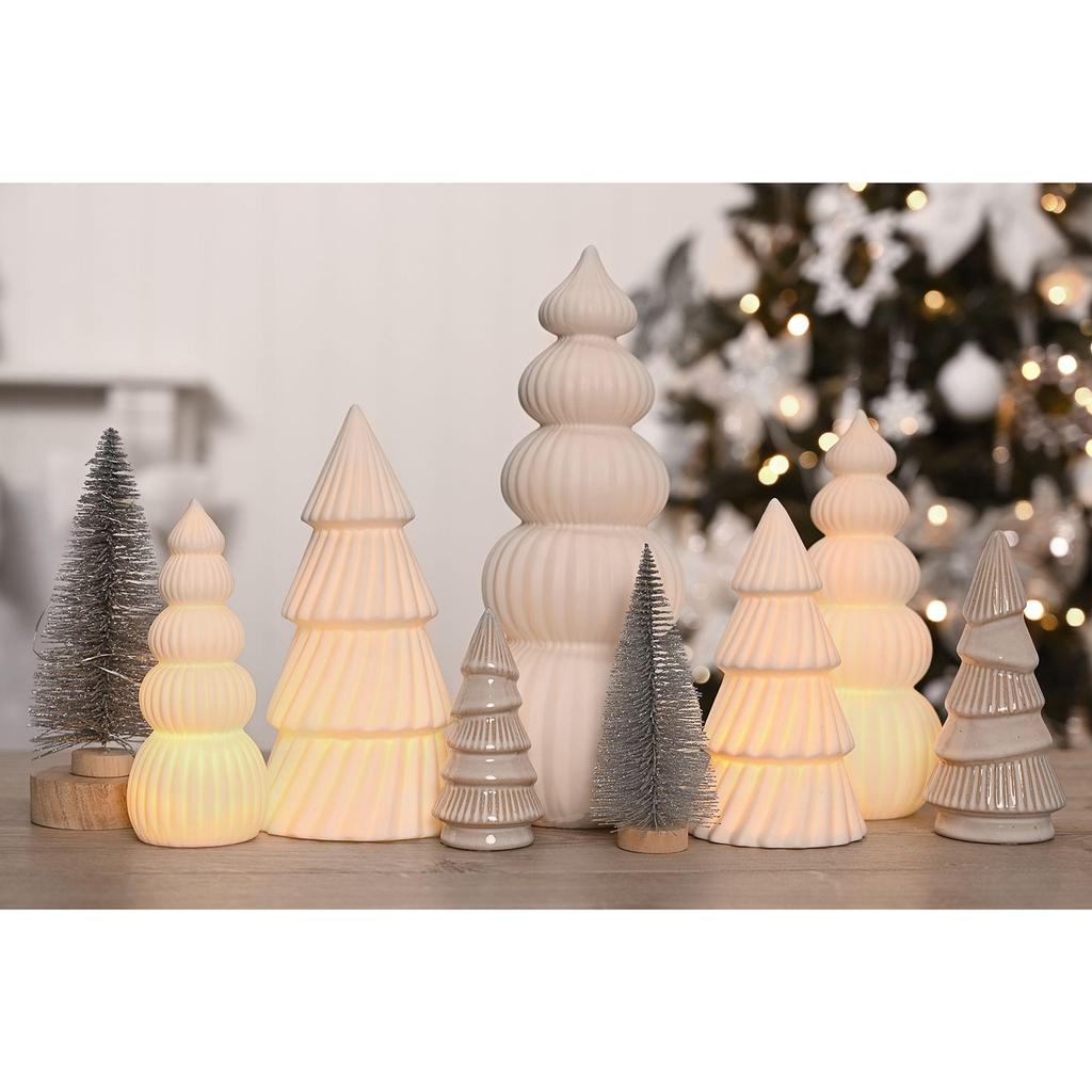 Ceramic 27cm LED Light Up Christmas Tree