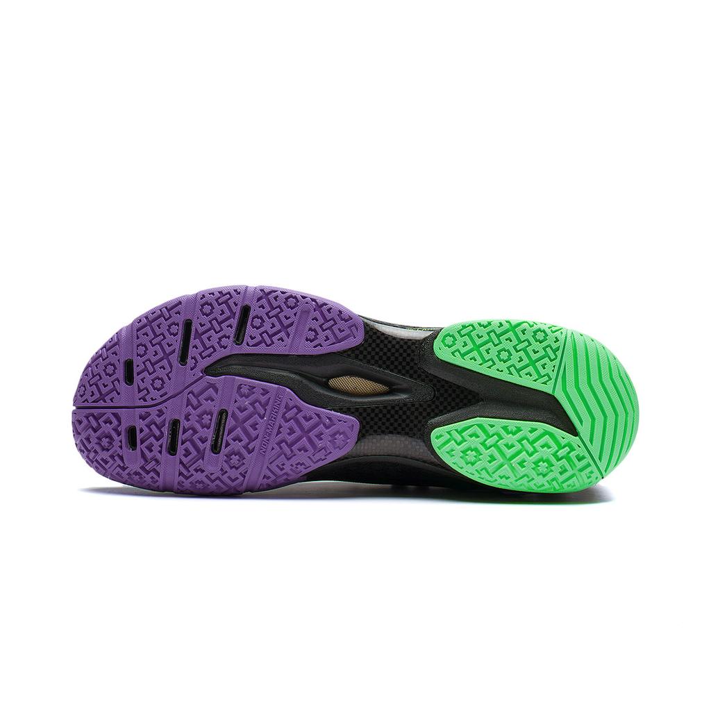 Бадминтонные кроссовки Li Ning Sprint Pro Унисекс Низкие Черный/Зеленый AYAS012-2