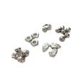 Silver CCB Series: Versatile Spacer Beads - Flower & Heart Designs for DIY Jewelry Making
