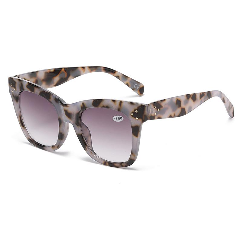 Progressive Color Reading Glasses +1 0 to +4 0 Large Frame Presbyopia Sunglasses Multifunctional Fashion Eyewear