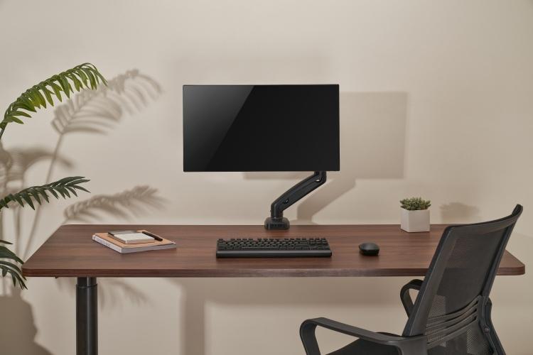 Up Up Premium Single Screen Monitor Arm 17-32'', VESA 75x75, 100x100, Matte Black