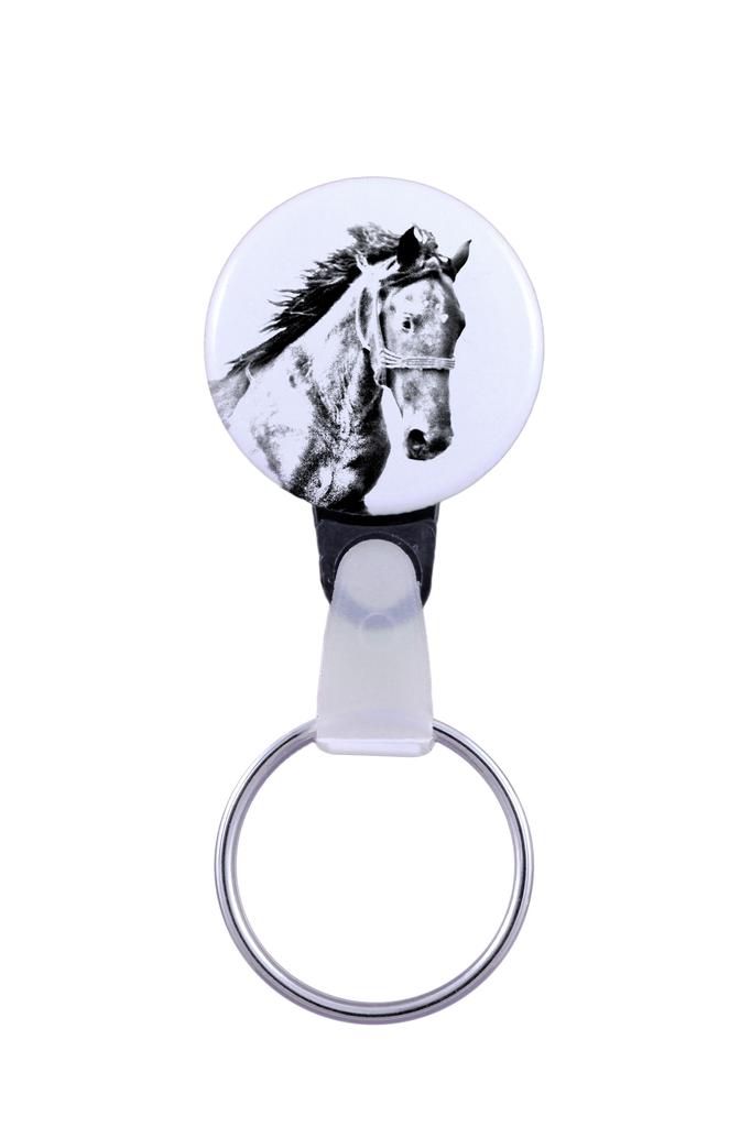 Mustang - Unique Keychain with a Horse Picture, Handmade Product, Light and Handy Pendant from Art-Dog Brand
