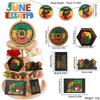 Stylish June Festival Wooden Tray Decoration For Creating A Joyous Juneteenth Atmosphere