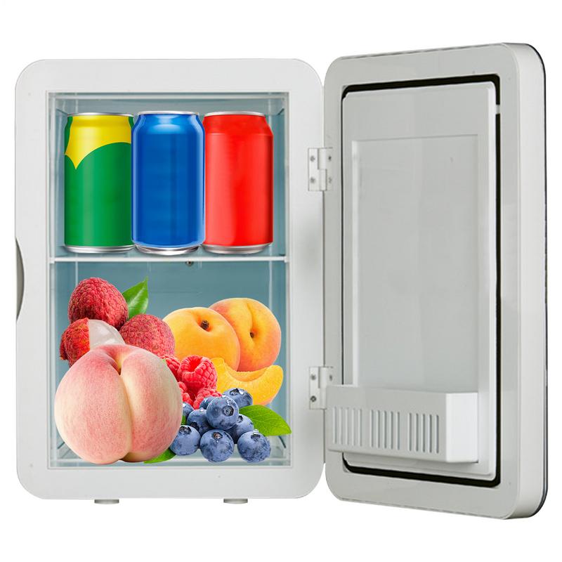 8L 12V Car Refrigerator Mini Fridge 220V Household Multi-Purpose Auto/Home Refrigerator For Fruits Food Makeup Storage