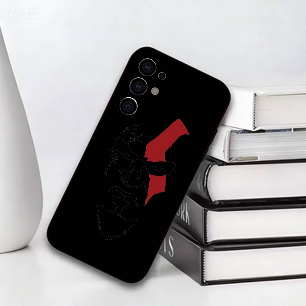 God Slayer Kratos Phone Case For Samsung S25,S24,S21,S22,S23,S30,Ultra,S20,Plus,Fe,Lite,Note,10,Black Cover