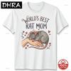 Мама крыс Питомцы Крысы Животные Унисекс Футболка Женская Футболка Графическая Унисекс Топ Унисекс Харадзюку Топы Графическая Футболка Свободный Повседневный Крутой Минималистичный