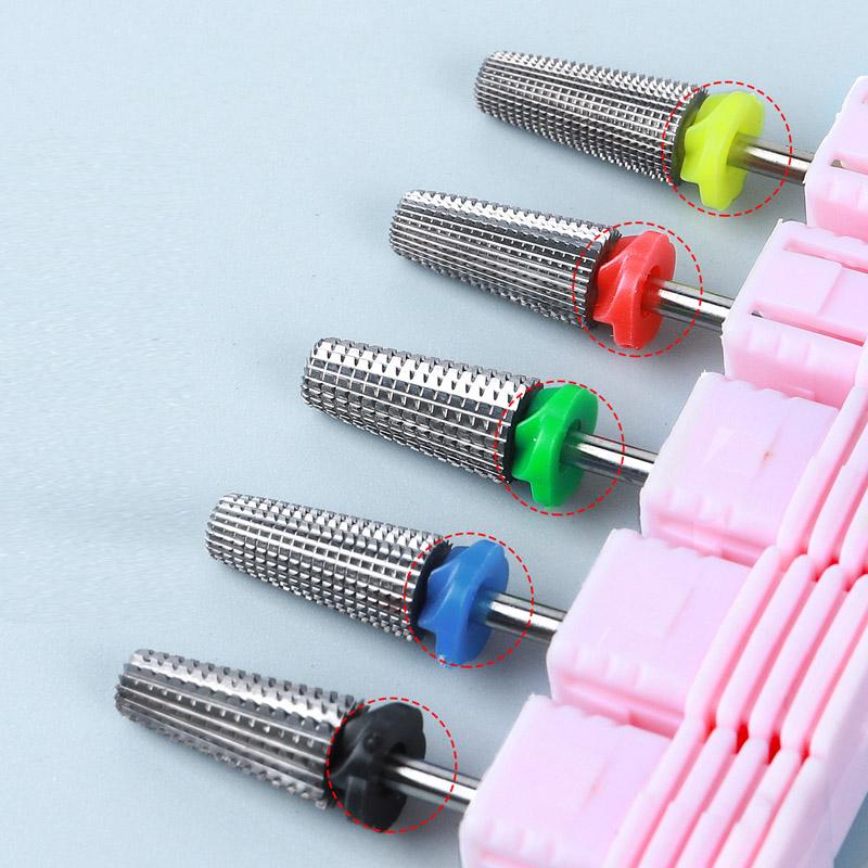 Высококачественное сверло из вольфрамовой стали с покрытием из сплава Five one, электрическая шлифовальная головка, аксессуары и инструменты для удаления кутикулы с ногтей