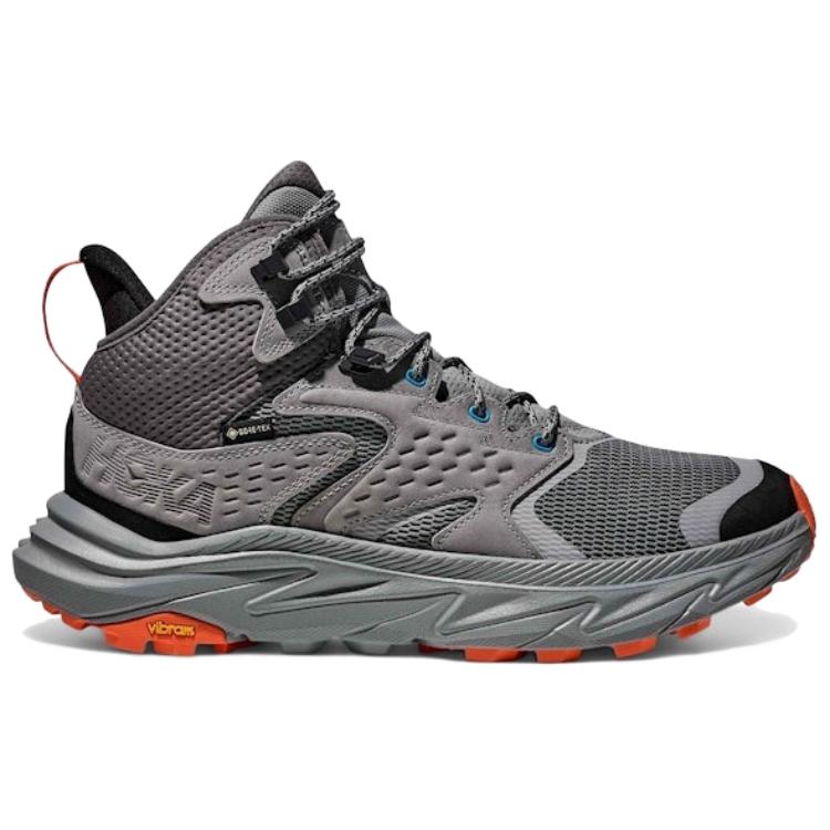 HOKA One One Anacapa 2 Gore-Tex Удобные Прочные Полувысокие Походные Ботинки Мужские Походные Ботинки Серый Черный 1141633-GLCTC
