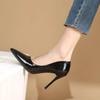 Женские туфли-лодочки телесного цвета весна-лето новые французские легкие с открытым носком универсальные черные профессиональные остроносые туфли на шпильке