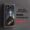 ГОРЯЧИЙ Чехол для телефона с рисунком Креста Иисуса, противоударный, для iPhone 17 16e 16 15 14 13 12 11 Mini Pro Air Max X XR XSMax Plus, матовый, прозрачный