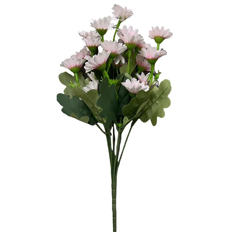 Artificial Sunset Mums Flower UV Resistant Outdoor Fall Decor Waterproof Windproof Never Faded for Garden Porch Decor All Season