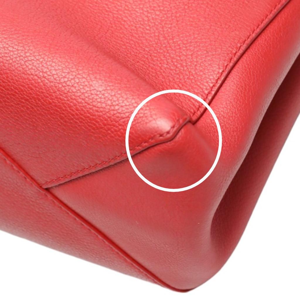 LOUIS VUITTON Calfskin Rock Me II Shoulder Bag Grain Calfskin Leather M50363 Used