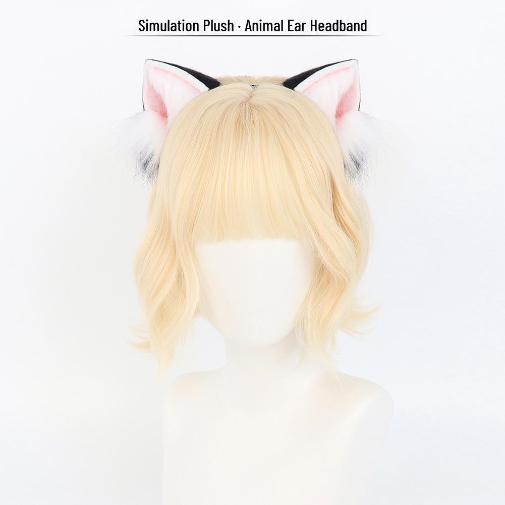 Handmade Realistic Plush Cat & Fox Ears Headband - Cute Lolita Cosplay Hair Accessories