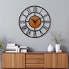 Large Metal Wall Clock – Big Wall Decor Metal Art for Living Room Hall Bedroom | Designer Analog Hanging Clock