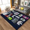 3D 80s Gamer Controller Area Rug Large,Carpet Rug for Living Room Bedroom Kitchen Decoration, Carpets for Bed Room Mat  Home