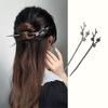 Vintage  Hair Sticks Hairwear for Women Simple Flower Hairpin Hair Chopstick Disk Hairstick Headdress Jewelry