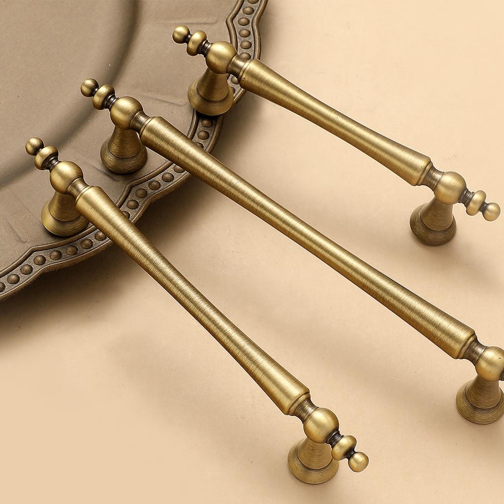 High-end Solid Brass Cabinet Door Handles Cupboard Drawer Cabinet Wardrobe Wine Cabinet Lacquered Pull and Furniture Hardware