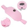 Menstrual Heating Belt 6 Temperature Gear Quickly Heating Vibration Electric Waist Belt for Women Pink