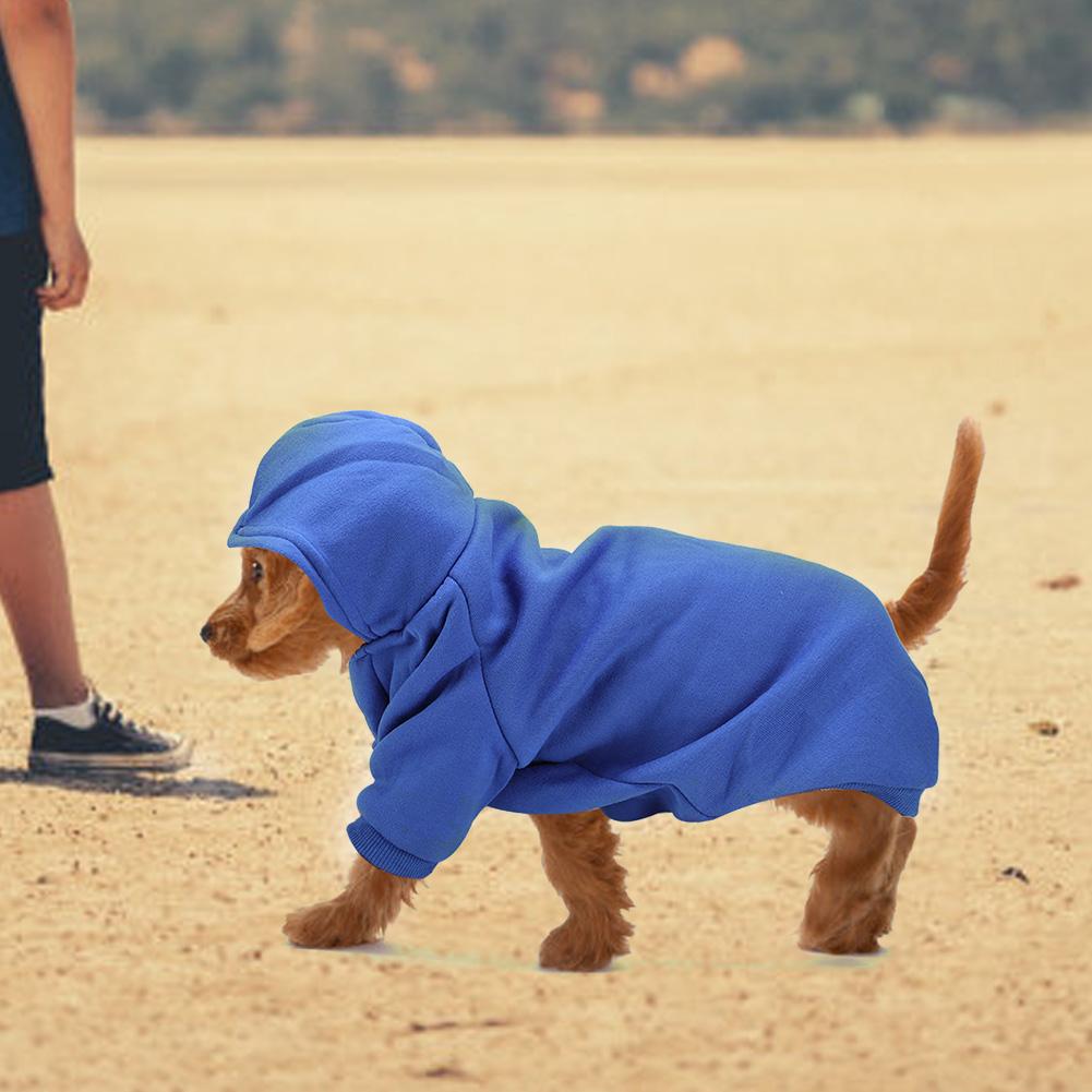 Dog Clothes Pet Sweatshirt Cute Polyester Pet Winter Warm Hoodie Sweatshirt Clothes Coat for Dogs Puppy Cats Dog Sweatshirt