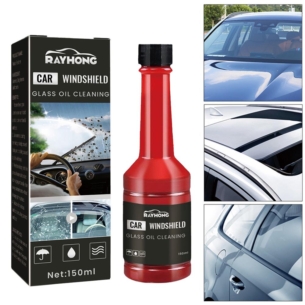 150ml Glass Oil Film Cleaning Liquid Car Glass Oil Film Cleaner Stripper Car Windshield Cleaner Auto Glass Cleaning Tool