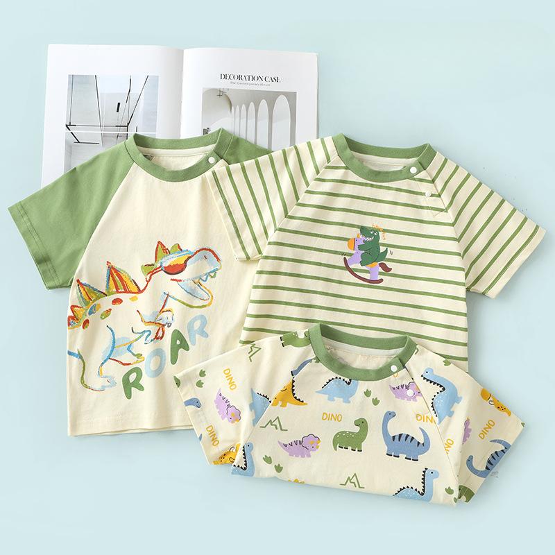 Baby Clothes Casual Short-sleeved T-shirts Summer Clothes Boys Girls Baby Children Children Summer Half-sleeved Tops