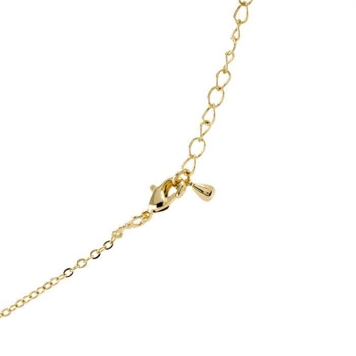 Collier Luxenter avec Zirconia brillant finition or 18k - Alphabet C