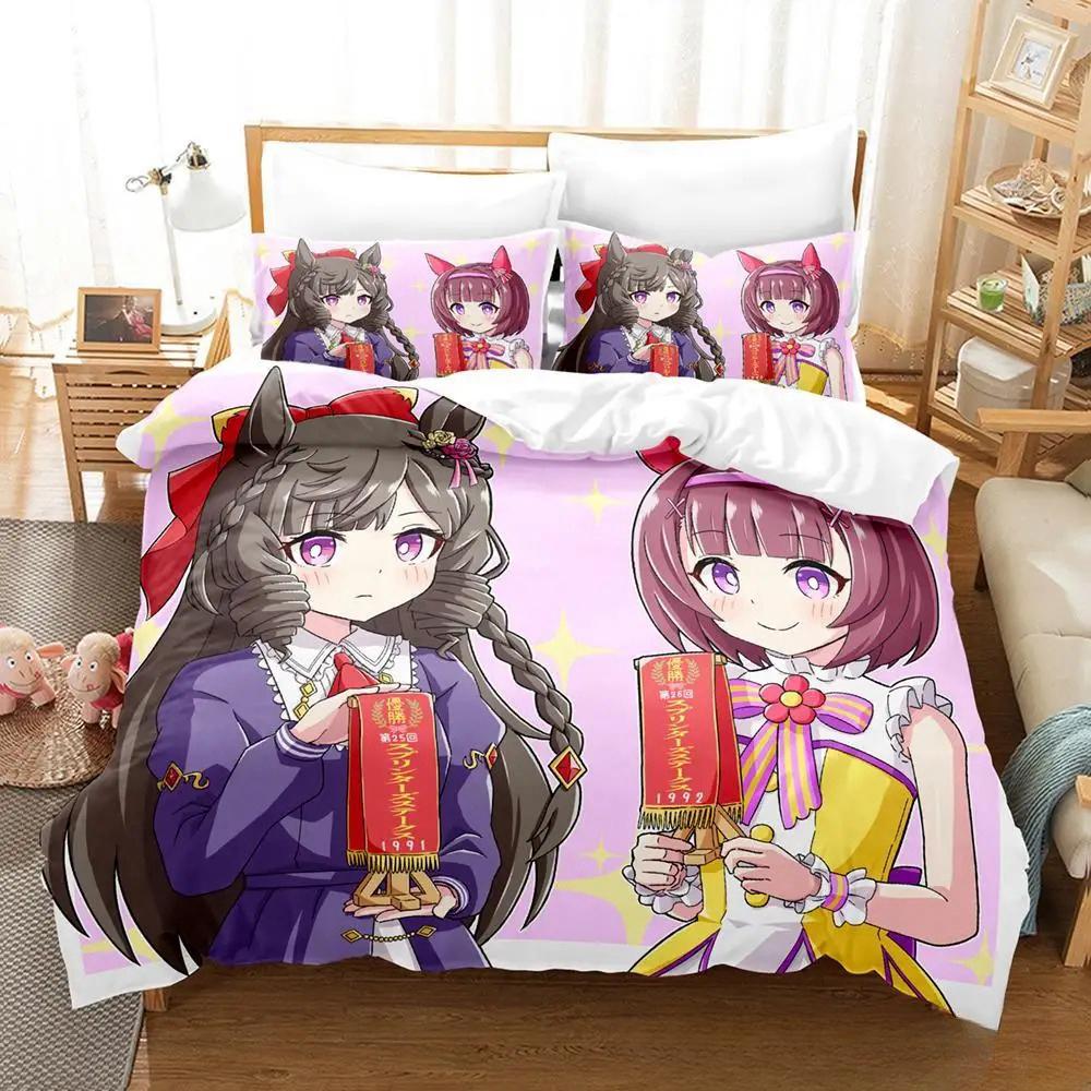 Аниме Kawaii Girl NEKOPARA Комплект постельного белья Single Twin Full Queen King Size Комплект постельного белья Adult Kid Спальня Пододеяльник Наборы Домашний Текстиль