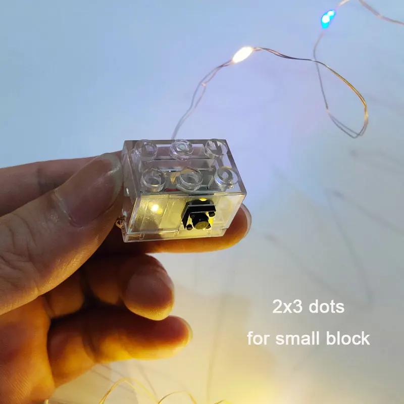 Светящийся блок-кирпич со световой линией DIY Строительные блоки Освещение для сцены Декор Совместим с Lego Кирпичи Игрушки для детей