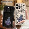 Phone case: 2D flat design, suitable for iPhone 18, 17, 16, 15, 14, 13 Pro protective case, cute pigeon hugging its arms, perfect Christmas and Hallow