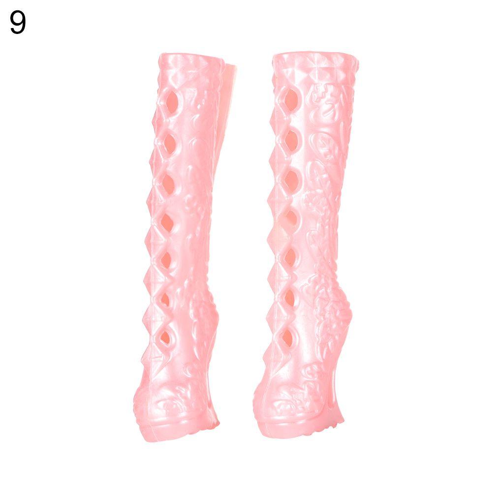 Plastic Female Fashion Doll Shoes Socks Accessories Long Knees Boots Hero Dolls Boot