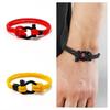 Comfortable Rope Bracelet Adornment Stainless Steel Clasp Decorated Bracelet Couple Wrist Rope Casual Jewelry Gift