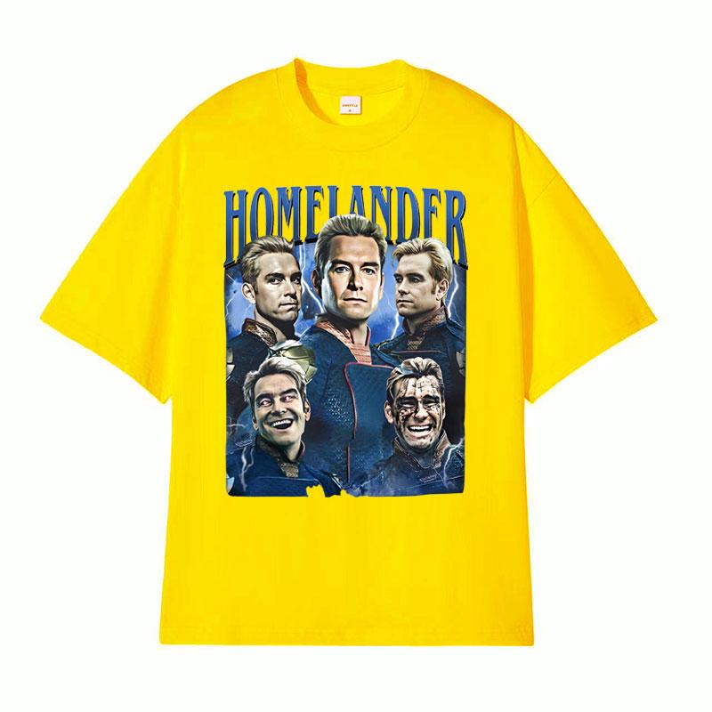 Limited Homelander Vintage Graphic T Shirt Unisexs Clothing Harajuku Gothic Classic Tshirts Unisex Casual Cotton Oversized Tshirt