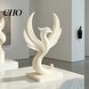 Modern Phoenix Figurine 3D Printed Minimalist Abstract Statue Ornament Sculpture Desktop Decoration for Home Office Living Room Decor