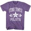Stone Temple Pilots Спортивная фиолетовая меланжевая футболка для взрослых Унисекс футболка