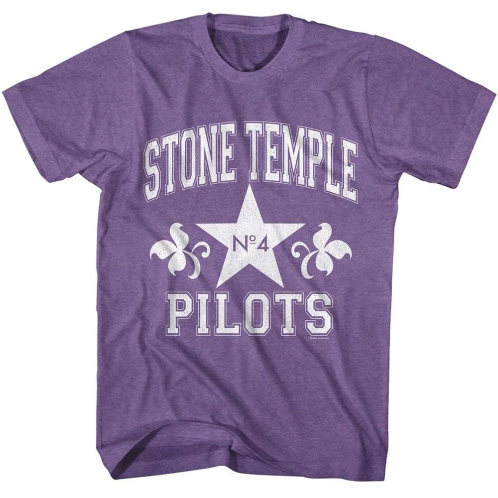 Stone Temple Pilots Спортивная фиолетовая меланжевая футболка для взрослых Унисекс футболка