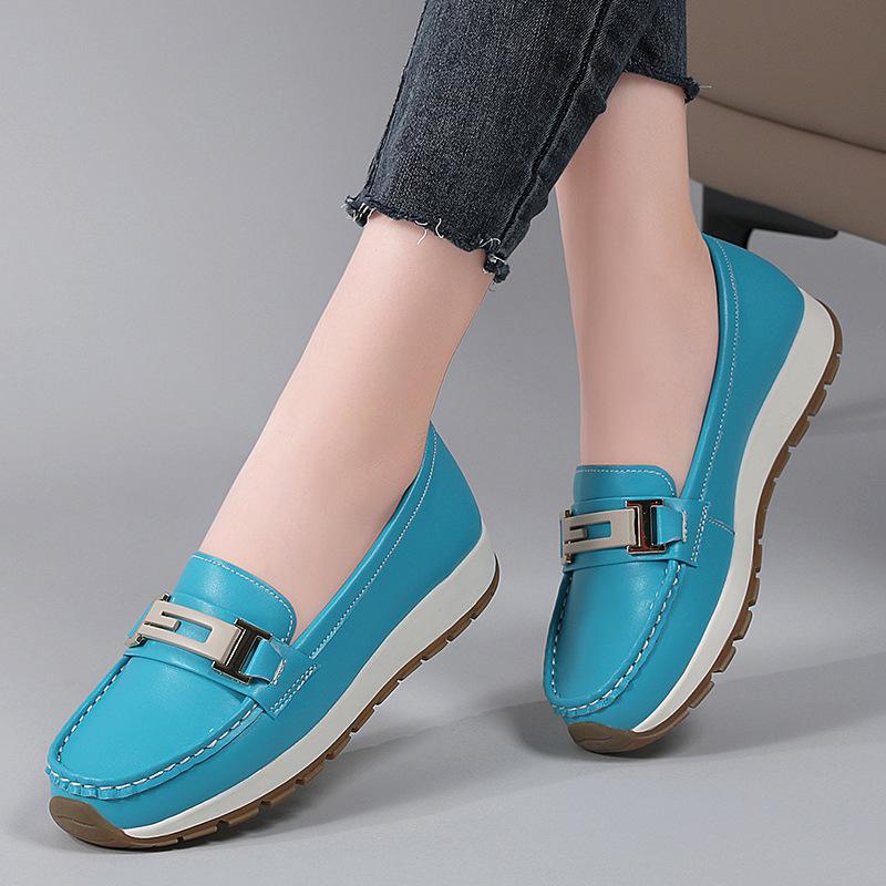 Женские пенни-лоферы из искусственной кожи, классические мокасины, повседневные, удобные, легкие, прогулочные туфли на плоской подошве, для вождения, женские туфли-лоферы