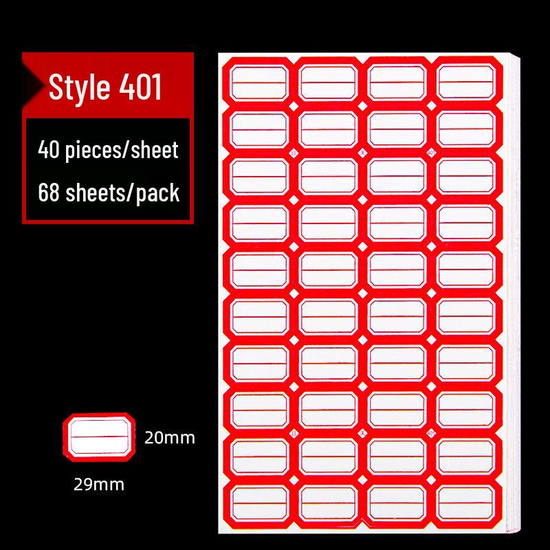 Офисные самоклеящиеся ценники с рукописной надписью - 68 листов, бумажные наклейки с легко отделяемой основой.