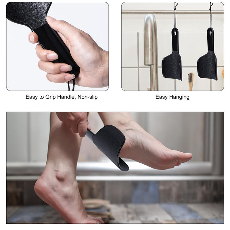 Large U-shaped Curved Foot File Double-sided Foot Grinder Callus Scrubber for Grit Exfoliates Removes Dead Skin